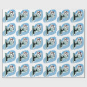 クールなスノーボードの人 ラッピングペーパー (フラット)