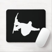 クールなスノーボード マウスパッド (マウス)