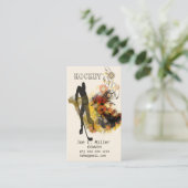 クールなスポーツのホッケー選手のモダンな専門のコーチ 名刺 (スタンド正面)