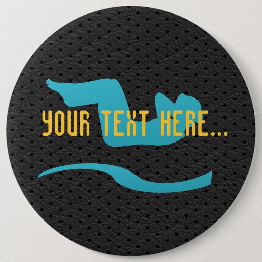 クールなスポーツの体育館はヨガボタンを解決します 缶バッジ (正面)