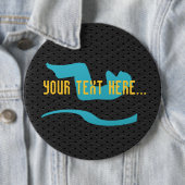 クールなスポーツの体育館はヨガボタンを解決します 缶バッジ (インサイチュ)