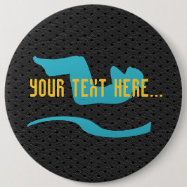 クールなスポーツの体育館はヨガボタンを解決します 缶バッジ