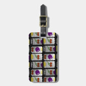 クールなスロットマシンパターン ラゲッジタグ (正面縦)