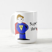 クールなスーパーヒーロー コーヒーマグカップ (正面左)