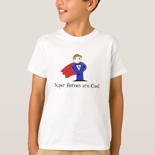 クールなスーパーヒーロー Tシャツ (正面)