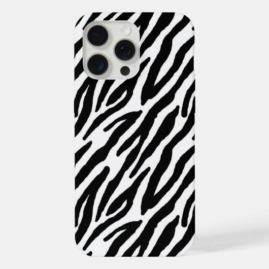 クールなゼブラ柄 iPhoneケース (裏面)