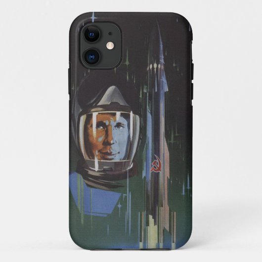 クールなソビエト社会主義共和国連邦のプロパガンダのプリントが付いているiPhone 5の皮 Case-Mate iPhoneケース (裏面)