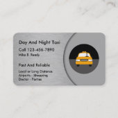 クールなタクシーの名刺 名刺 (正面)