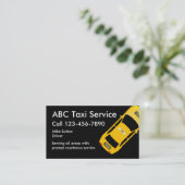 クールなタクシーサービス名刺 名刺 (スタンド正面)