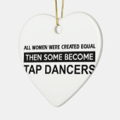 クールなタップダンスのデザイン セラミックオーナメント (左)