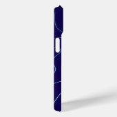 クールなダークブルーとライトブルーの波 iPhone/iPadケース Case-Mate iPhoneケース (裏面 / 右)