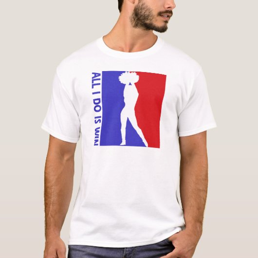 クールなチアリーティングのデザイン Tシャツ (正面)