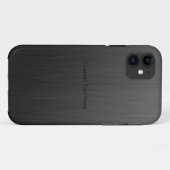 クールなチタニウム Case-Mate iPhoneケース (裏面(横))