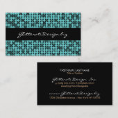 クールなティール（緑がかった色）の魅力的な名刺 名刺 (正面/裏面)