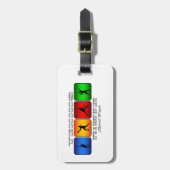 クールなテニスそれはです(男性)生き方 ラゲッジタグ (正面縦)