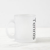 クールなテニスのひよこ フロストグラスマグカップ (左)