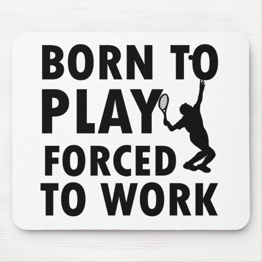 クールなテニスのデザイン マウスパッド (正面)