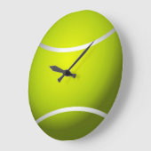 クールなテニスの時計#2 ラージ壁時計 (傾斜)