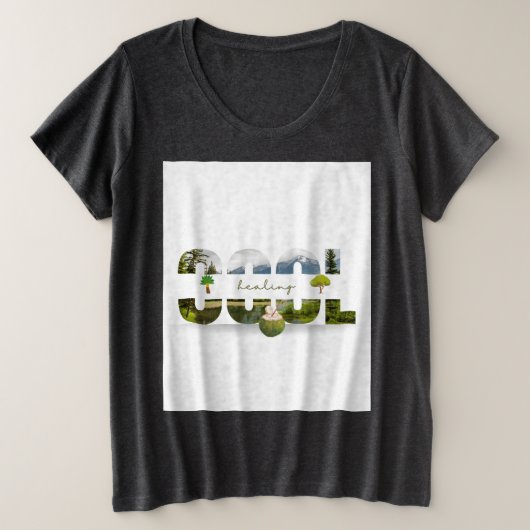 クールなデザイン プラスサイズTシャツ (デザイン正面)