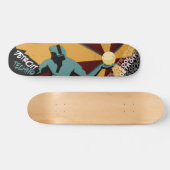 クールなデトロイト著デトロイトテクノのスケートボードのデッキ スケートボード (横)