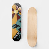 クールなデトロイト著デトロイトテクノのスケートボードのデッキ スケートボード (正面)