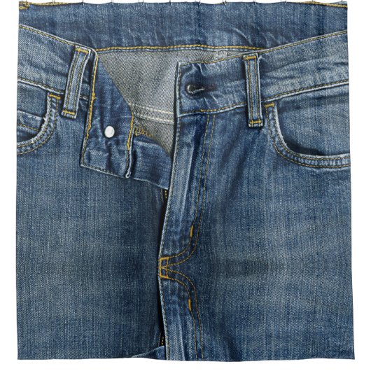 クールなデニムの質のシャワー・カーテン シャワーカーテン (正面)