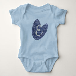クールなデニムスタイル ベビーボディスーツ