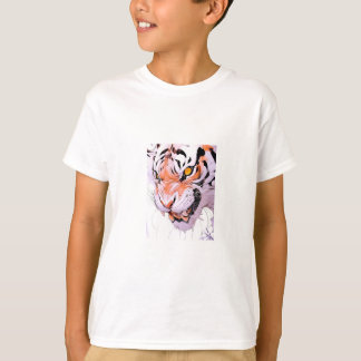 クールなトラ柄ボーイズグラフィックTシャツ Tシャツ