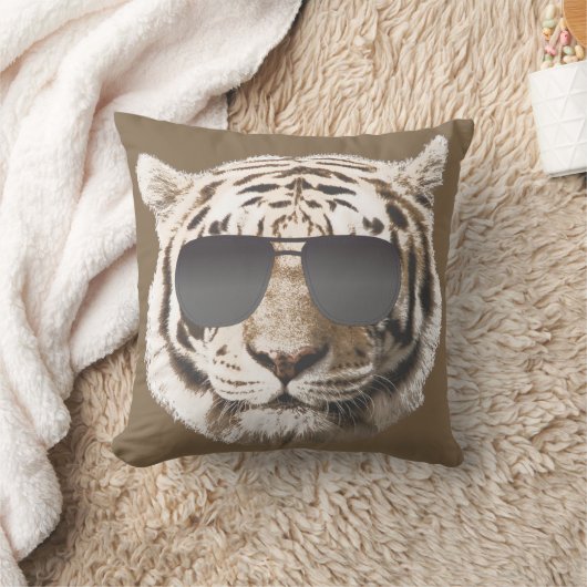 クールなトラ クッション (ブランケット)