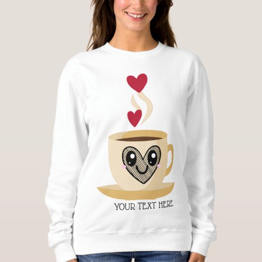 クールなドリンク スウェットシャツ (正面)