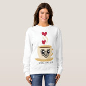 クールなドリンク スウェットシャツ (正面フル)