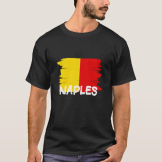 クールなナポリの旗 Tシャツ