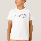 クールなニュートンの万有引力の法則 Tシャツ (正面)