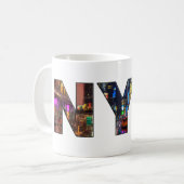 クールなニューヨークシティのコーヒーカップのマグNYCのマグのコップ コーヒーマグカップ (正面左)
