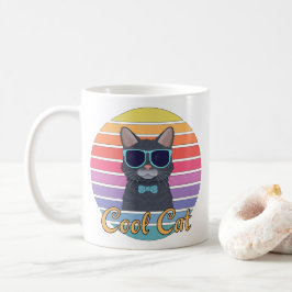 クールなネコ コーヒーマグカップ