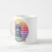 クールなネコ コーヒーマグカップ (正面左)