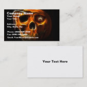 クールなハロウィンの死のカボチャ 名刺 (正面/裏面)