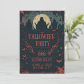クールなハロウィンナイトパーティー 招待状 (スタンド正面)