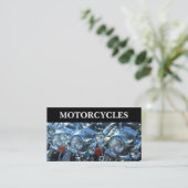 クールなバイクのテーマのビジネスカード 名刺 (スタンド正面)
