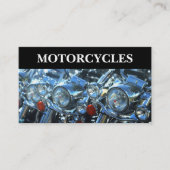 クールなバイクのテーマのビジネスカード 名刺 (正面)