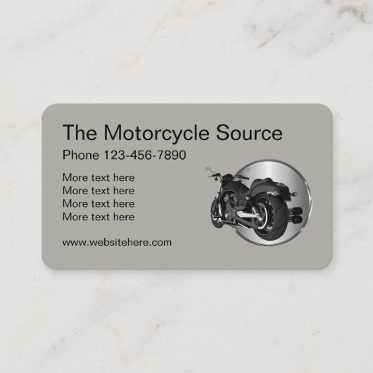 クールなバイクのテーマ 名刺 (正面)