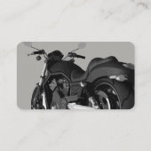 クールなバイクのテーマ 名刺 (裏面)