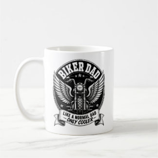 クールなバイクのパパ ビンテージバイク コーヒーマグカップ