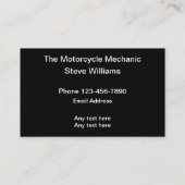 クールなバイク整備士 名刺 (裏面)
