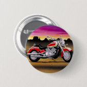 クールなバイク 缶バッジ (正面&裏面)