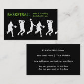 クールなバスケットボールの名刺 名刺 (正面/裏面)