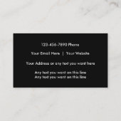 クールなバスケットボールの名刺 名刺 (裏面)