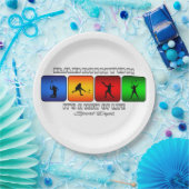 クールなバドミントンそれは生き方です ペーパープレート (パーティー)