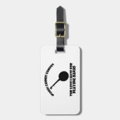 クールなバンジョーのデザイン ラゲッジタグ (正面縦)
