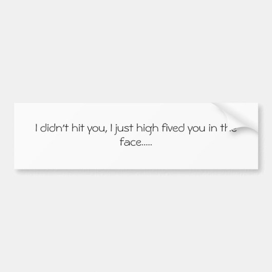 クールなバンパーステッカー! バンパーステッカー (正面)